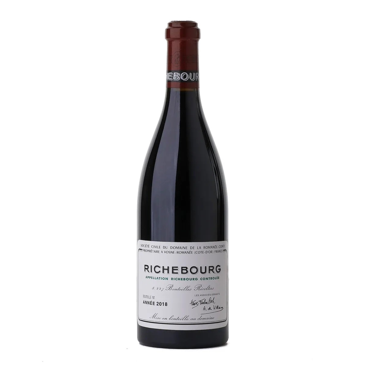 Buy 2018 DRC Richebourg Grand Cru – rare collectible Burgundy wine for sale – investment-grade Pinot Noir from Domaine de la Romanée-Conti.