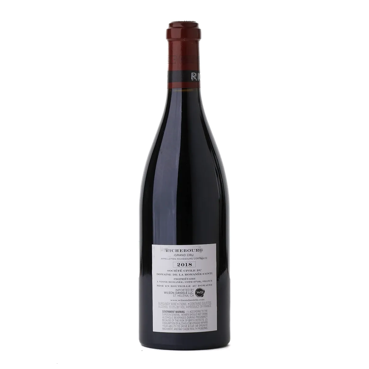 Buy 2018 DRC Richebourg Grand Cru – rare collectible Burgundy wine for sale – investment-grade Pinot Noir from Domaine de la Romanée-Conti.