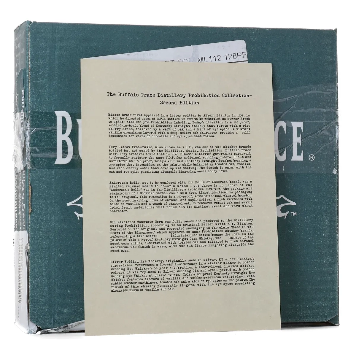 Buy Buffalo Trace Prohibition Whiskey Collection 2024 – 5 bottle limited edition set, collectible American whiskey online.