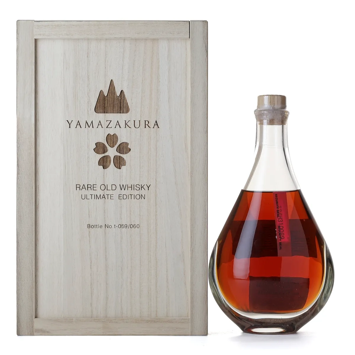 Buy Yamazakura Rare Old Ultimate Edition Japanese Whisky 500 ml – limited edition high-proof Japanese whisky with wooden case.