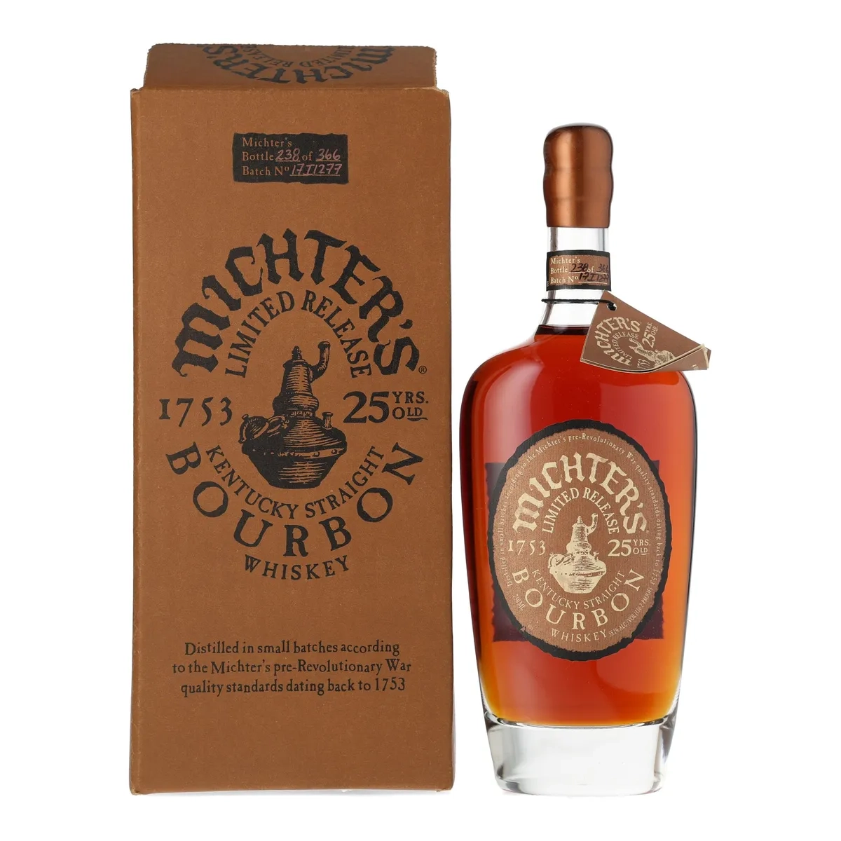 michter's 25 year limited release bourbon (2017) – 750ml, 48.5% abv)