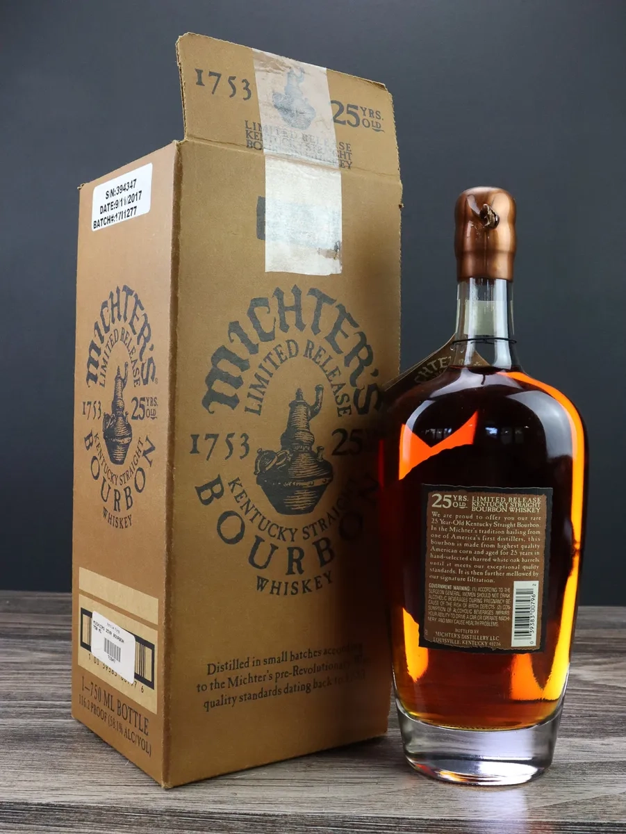 michter's 25 year limited release bourbon (2017) – 750ml, 48.5% abv)
