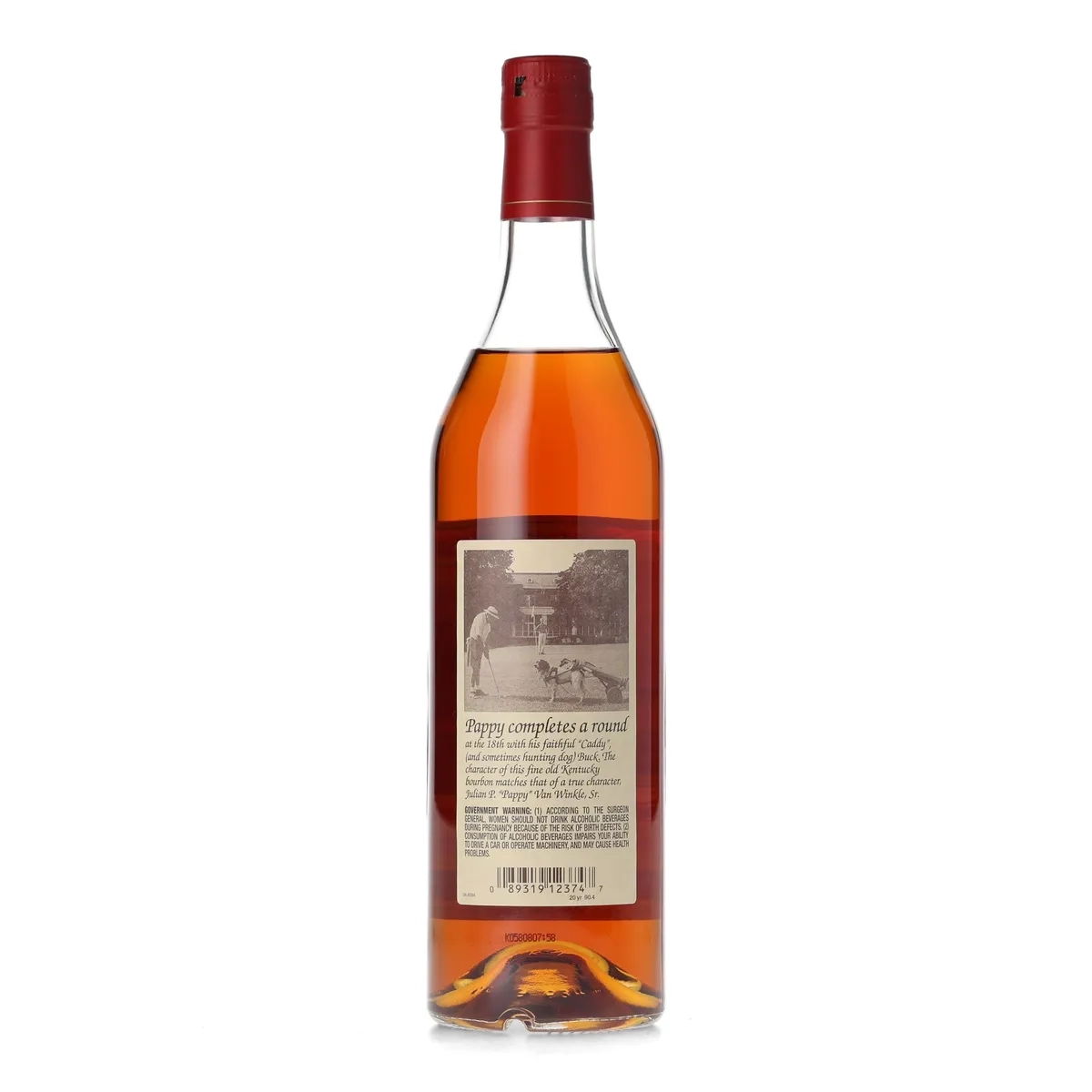 pappy van winkle 20 year family reserve bourbon (2008 release) 750ml 45.2% abv