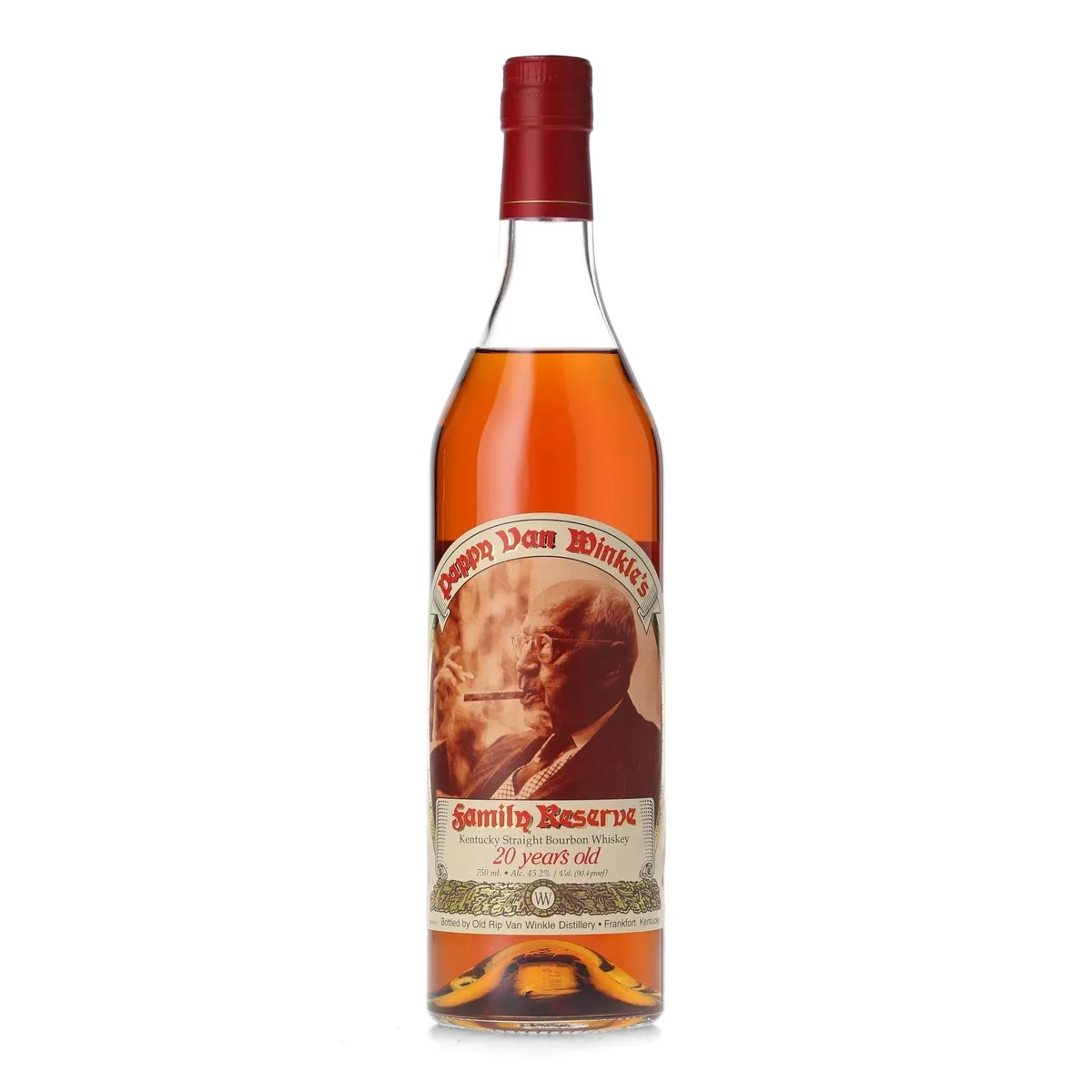 pappy van winkle 20 year family reserve bourbon (2008 release) 750ml 45.2% abv