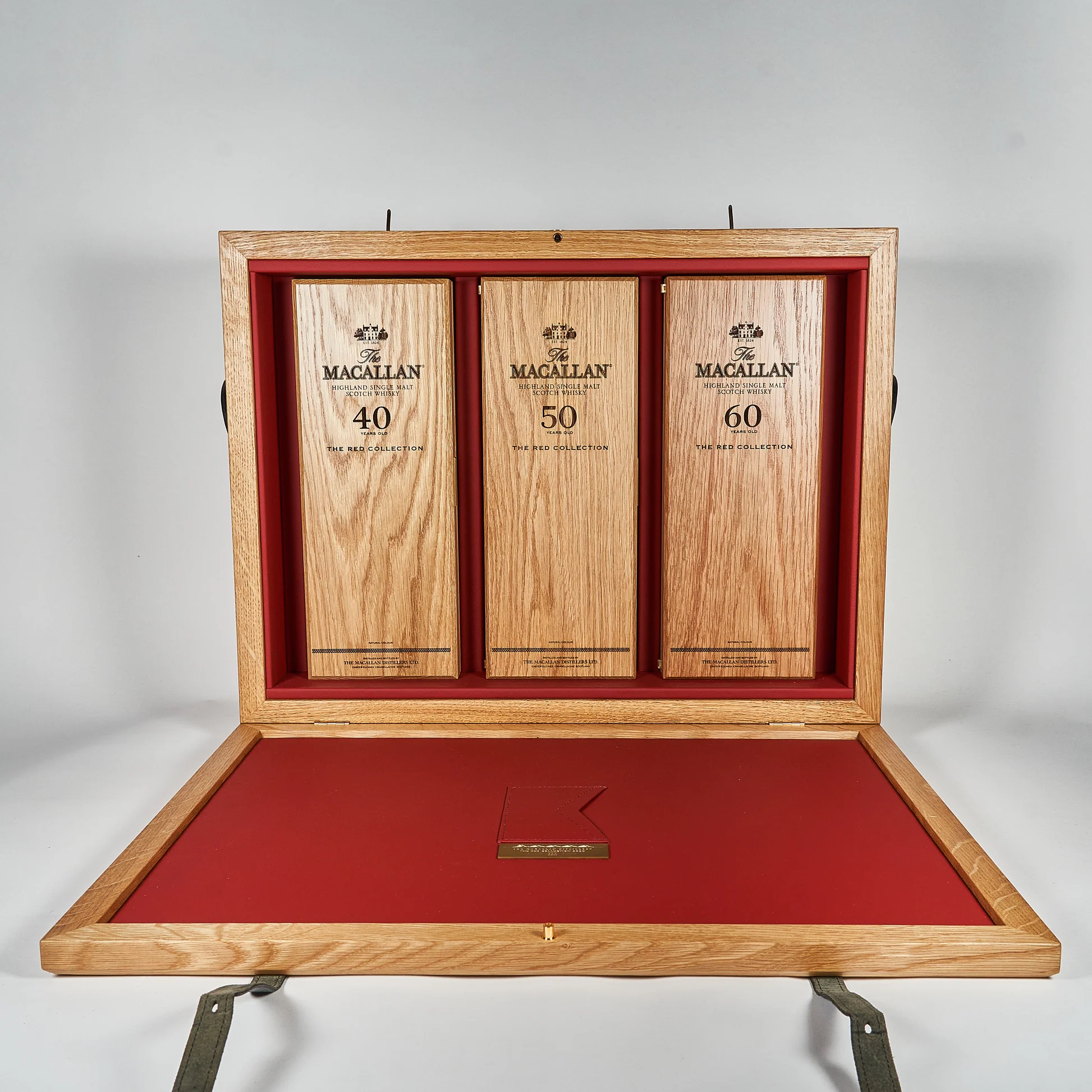 the macallan red collection trunk – 40, 50 & 60 year old limited edition (3 x 700ml)