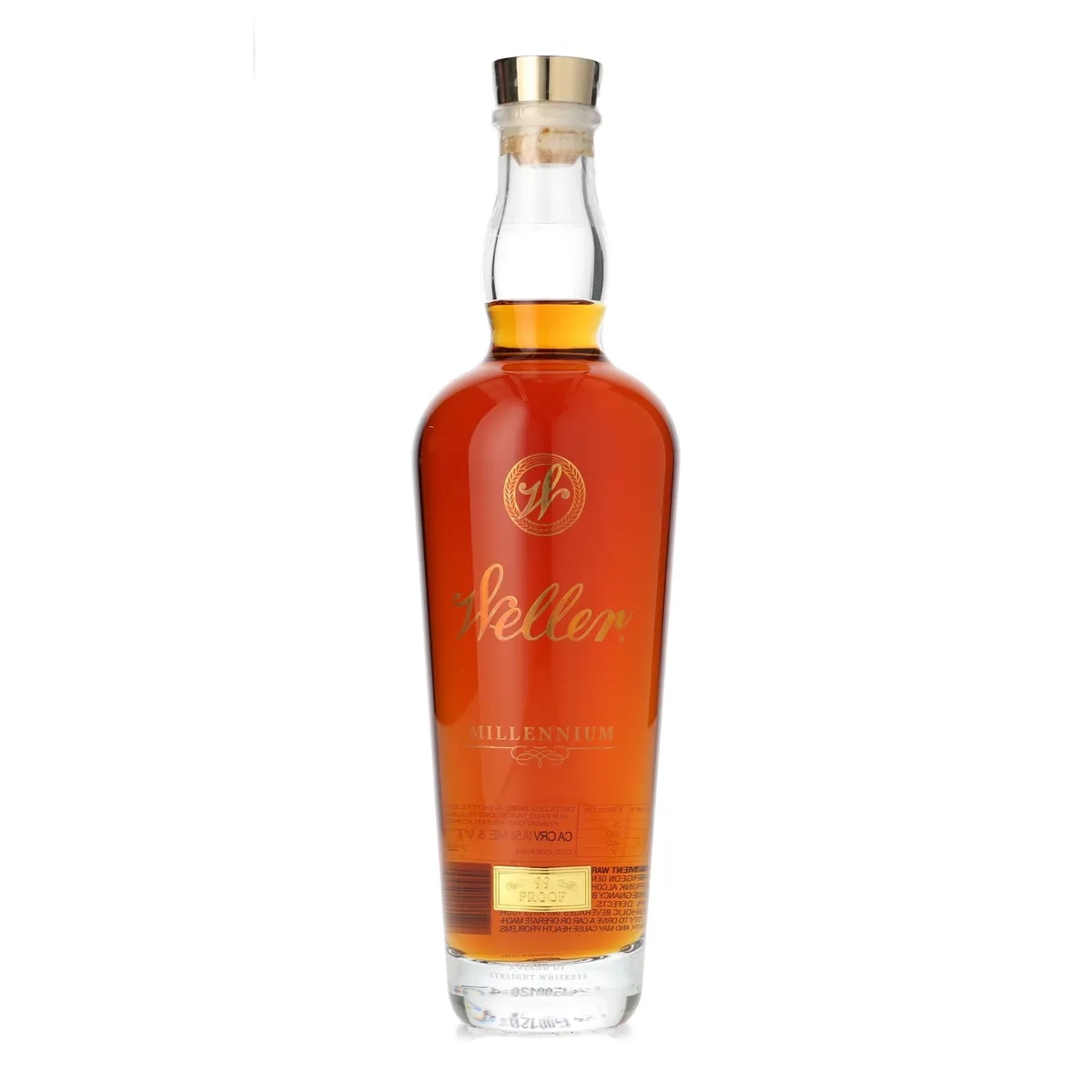 Buy Weller Millennium Wheat Whiskey 2024 – rare Buffalo Trace limited edition wheat bourbon in crystal decanter.