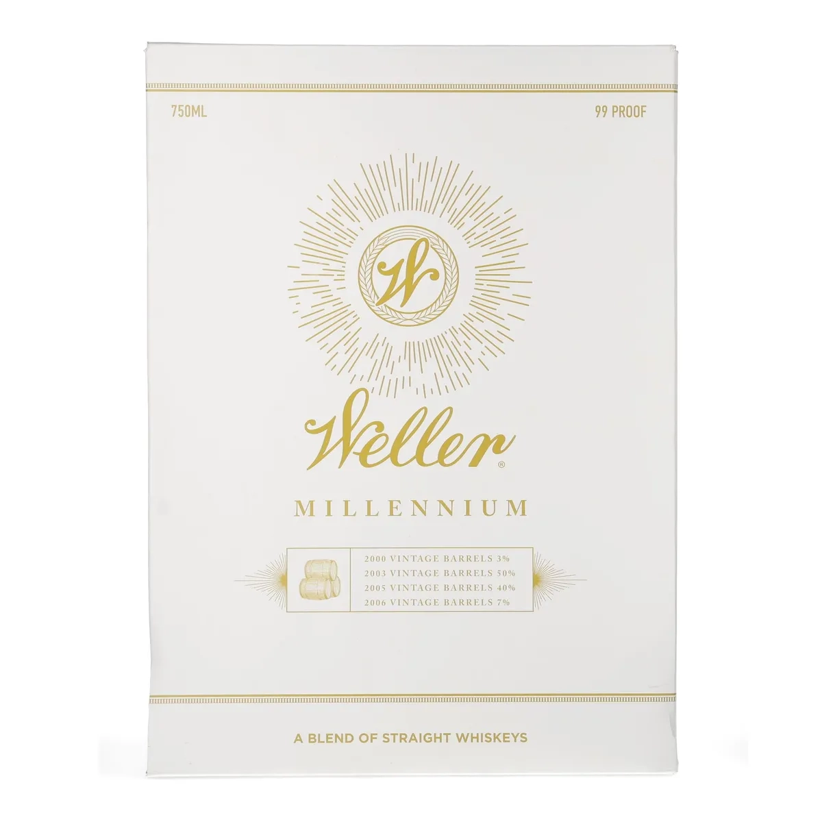 Buy Weller Millennium Wheat Whiskey 2024 – rare Buffalo Trace limited edition wheat bourbon in crystal decanter.