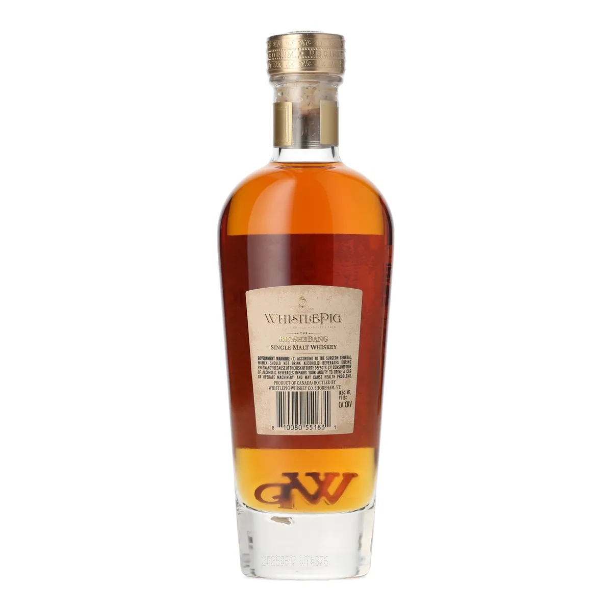 Buy WhistlePig 30 Year BigSheBang Single Malt Whiskey 2025 – rare collectible rye whiskey for sale – limited edition investment-grade American whiskey.