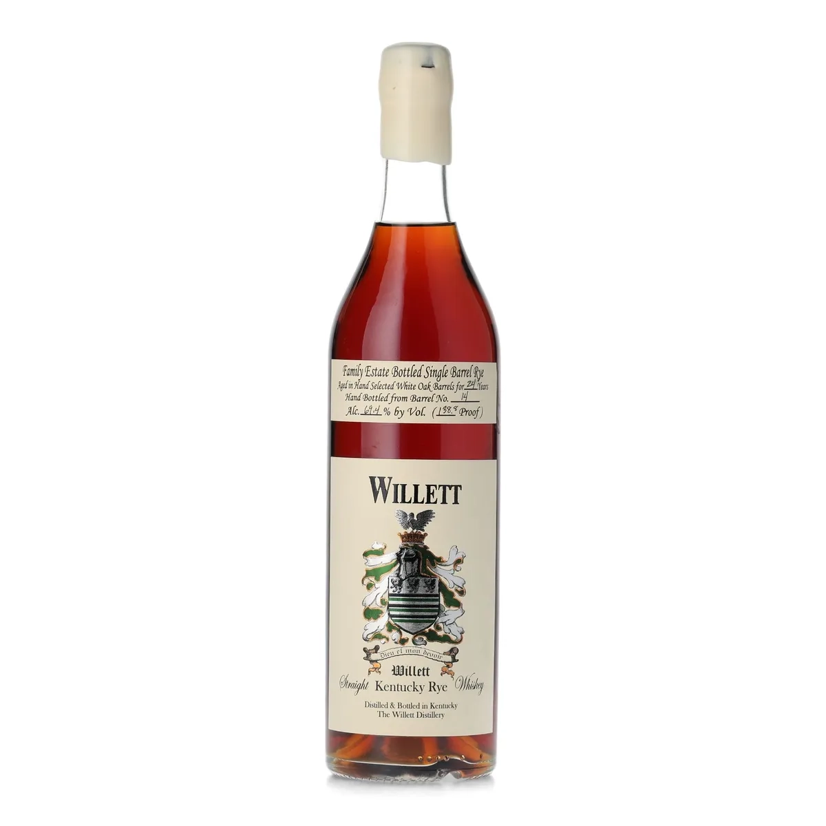 willett family estate 24 year rye 'glen fahrn' private barrel selection (barrel 14, 700 ml)
